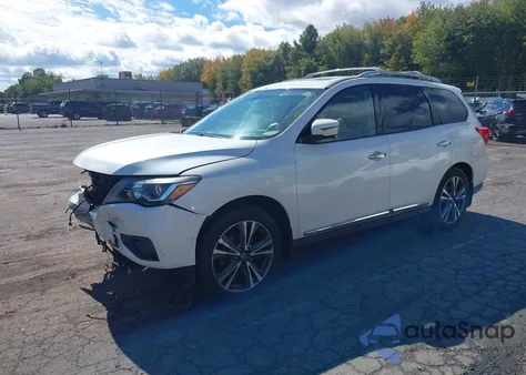 2017 Nissan Pathfinder Platinum from USA, damaged, VIN 5N1DR2MN7HC697889